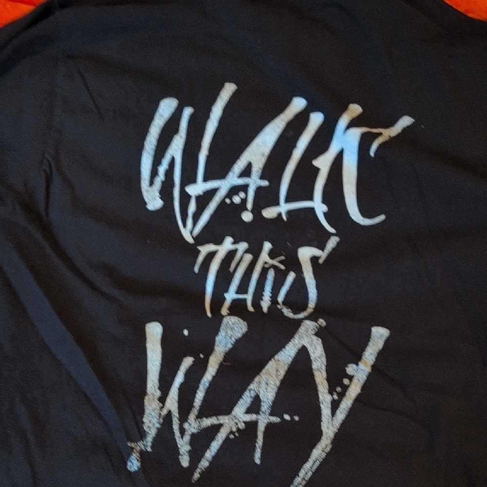 Graphic Crewneck T-Shirt - Black with Red Logo - Picture 2 of 3